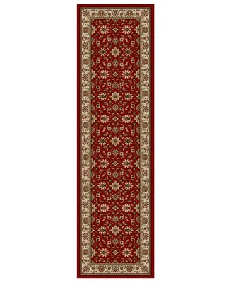 Closeout!! Km Home Pesaro Meshed Red 2'2" x 7'7" Runner Area Rug