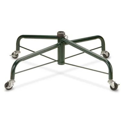 National Tree Company 32" Folding Tree Stand with Rolling Wheels for 9'-10 'Trees - Fits 1.25" Pole