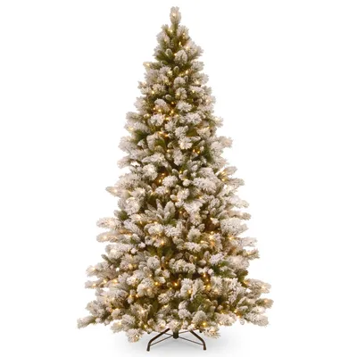 National Tree 7.5' Snowy Westwood Pine with 650 Clear Lights