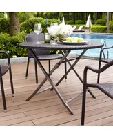 Palm Harbor Outdoor Wicker Folding Table