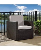 Palm Harbor Outdoor Wicker Arm Chair With Cushions