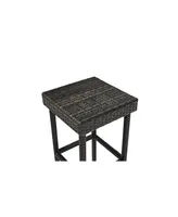 Palm Harbor Outdoor Wicker Bar Height Stool (Set Of 2)