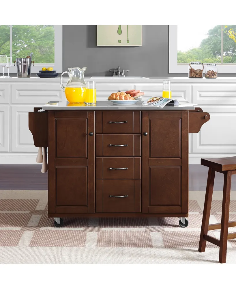 Eleanor Stainless Steel Top Kitchen Cart