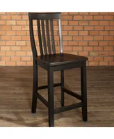 School House Bar Stool With 24" Seat Height (Set Of 2)