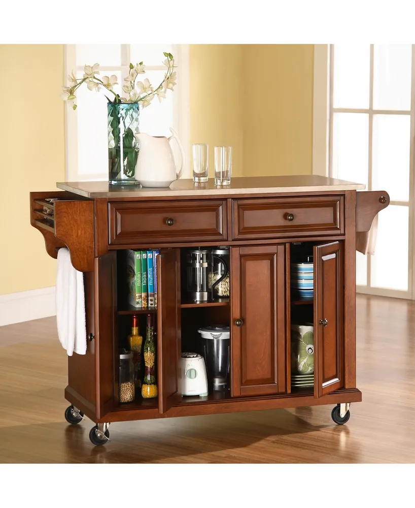 Stainless Steel Top Kitchen Cart Island