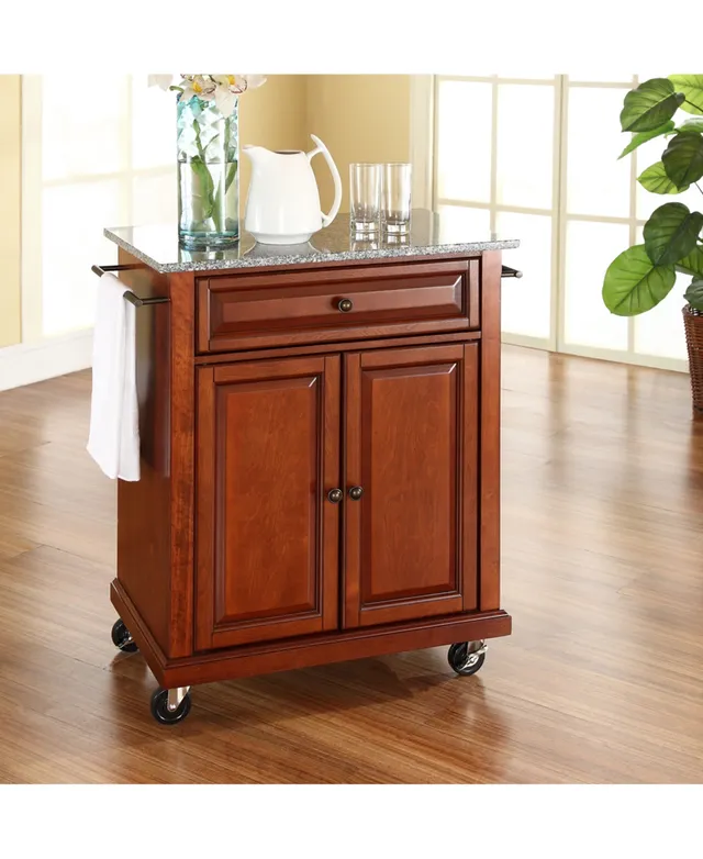 Granite Top Portable Kitchen Island