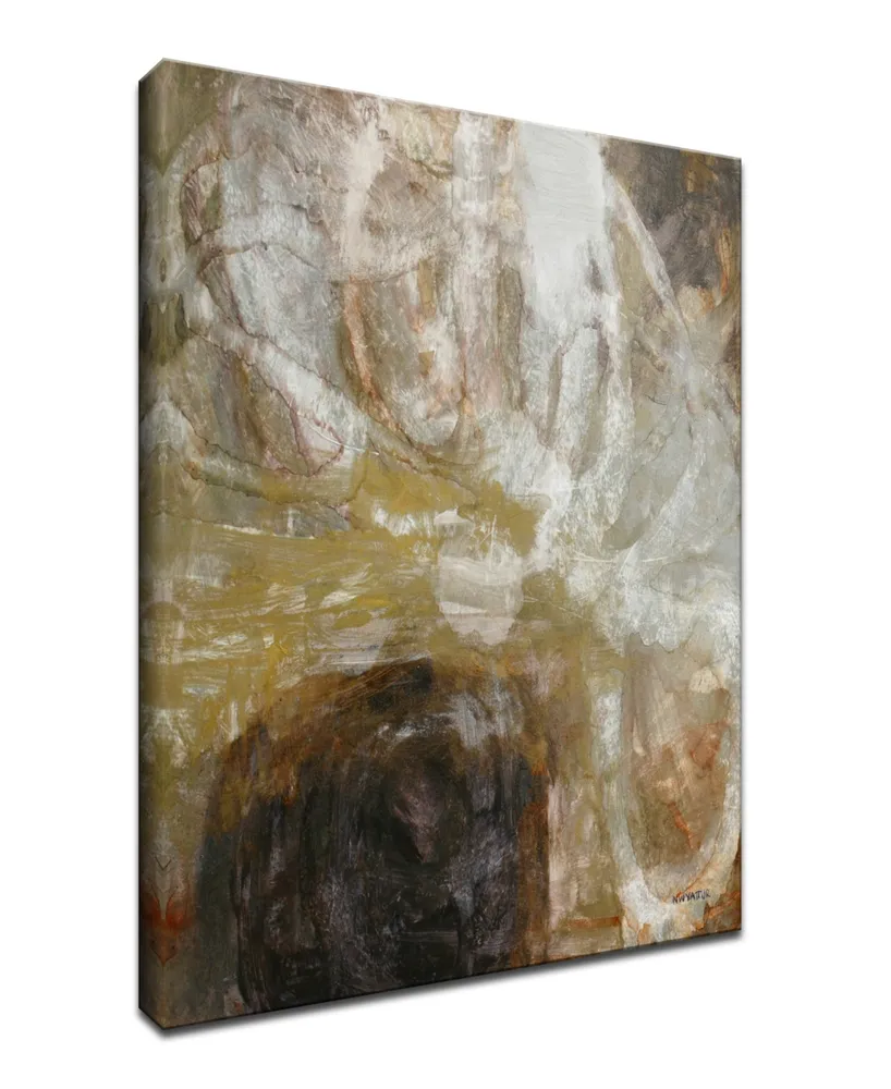 Ready2HangArt, 'Neutral Geode I' Abstract Canvas Wall Art, 40x30"