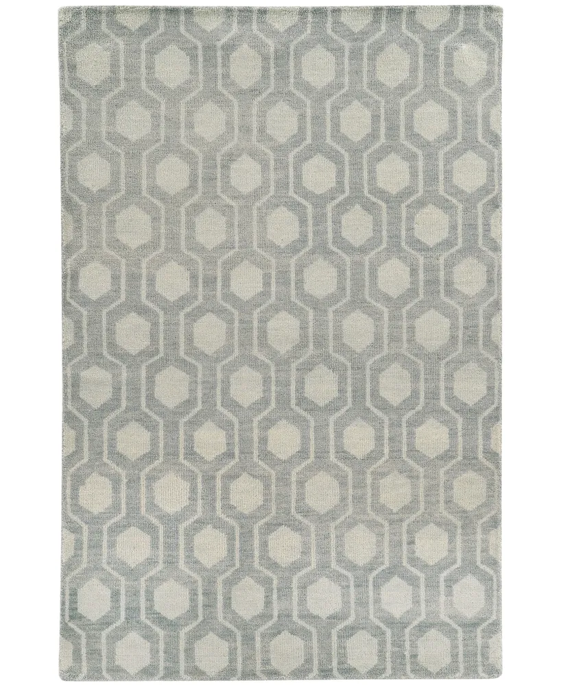 Closeout! Oriental Weavers Maddox 56506 Blue/Beige 3'6" x 5'6" Area Rug