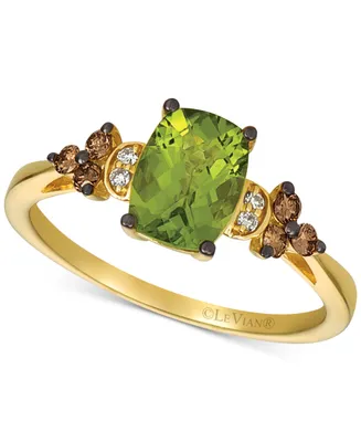 Le Vian Peridot (1-1/3 ct. t.w.) & Diamond (1/5 ct. t.w.) Ring in 14k Gold