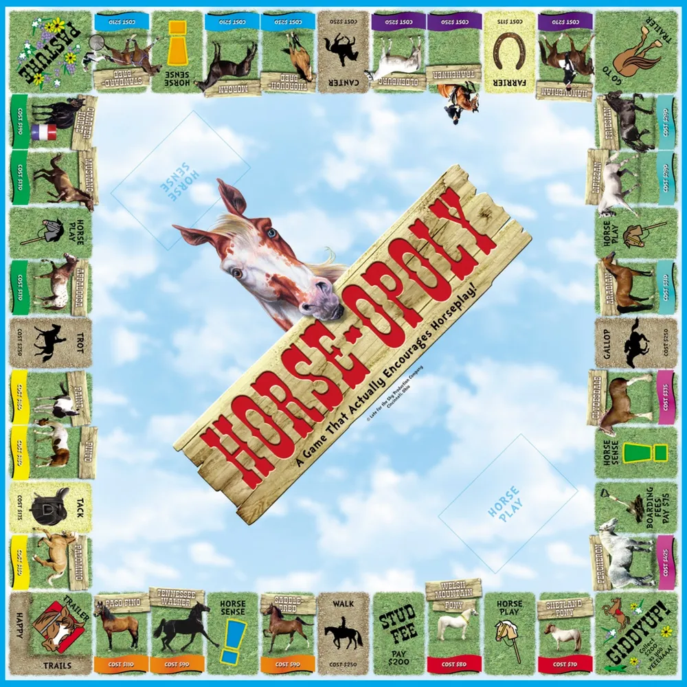 Late for the Sky Horse-Opoly Game