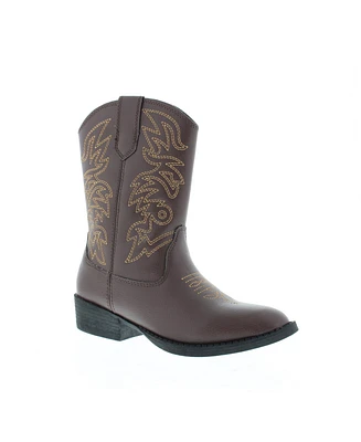 Deer Stags Little Kids Ranch Unisex Pull On Western Cowboy Boot