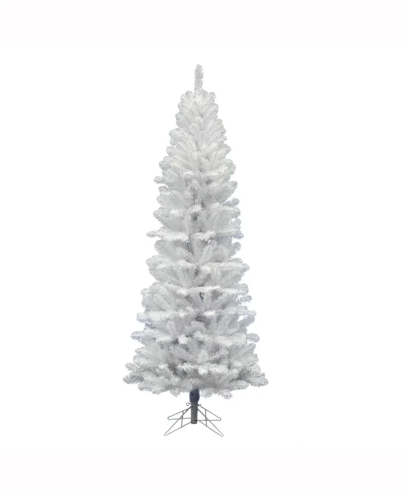 Vickerman 8.5 ft White Salem Pencil Pine Artificial Christmas Tree Unlit