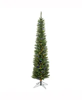 Vickerman 7.5 ft Durham Pole Pine Artificial Christmas Tree With 250 Multi