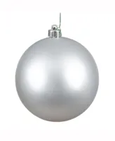 Vickerman 15.75" Silver Matte Ball Christmas Ornament