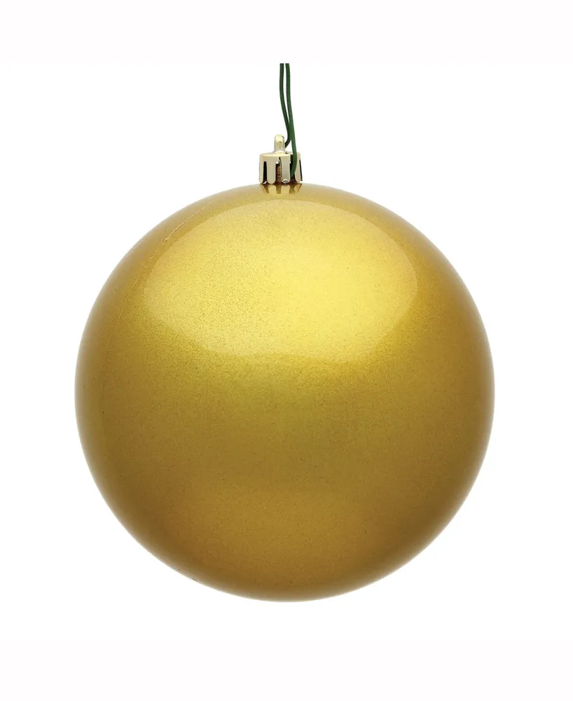 Vickerman 12" Gold Candy Ball Christmas Ornament