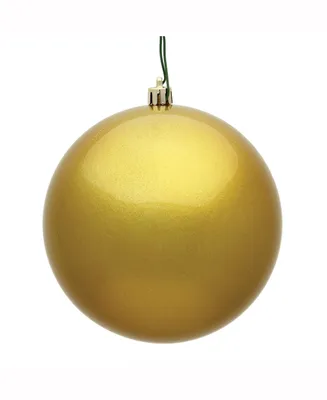 Vickerman 12" Gold Candy Ball Christmas Ornament