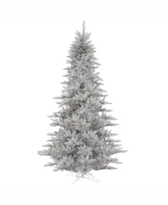 Vickerman 5.5' Silver Tinsel Fir Artificial Christmas Tree Unlit