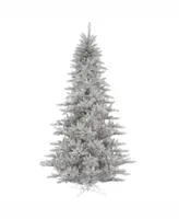 Vickerman 5.5' Silver Tinsel Fir Artificial Christmas Tree Unlit