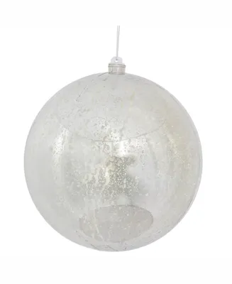 Vickerman 8" Silver Shiny Mercury Ball Christmas Ornament
