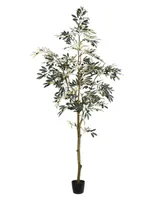 Vickerman 7' Artificial Potted Olive Tree