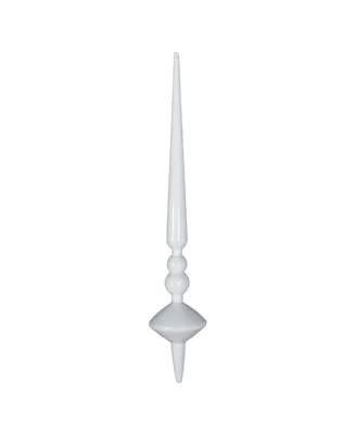 Vickerman 12" White Shiny Cupola Finial