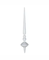 Vickerman 12" White Shiny Cupola Finial