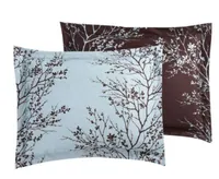 Vcny Home Blue Chocolate Leaf Comforter Set Collection