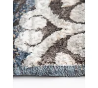 Km Home Enjoy Mallory Chalk/Nightfall 7'10" x 9'10" Area Rug