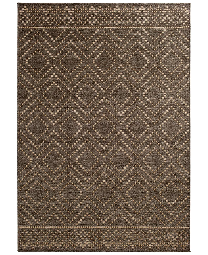 Closeout! Km Home Sidra Border Indoor/Outdoor 7'10" x 9'10" Area Rug