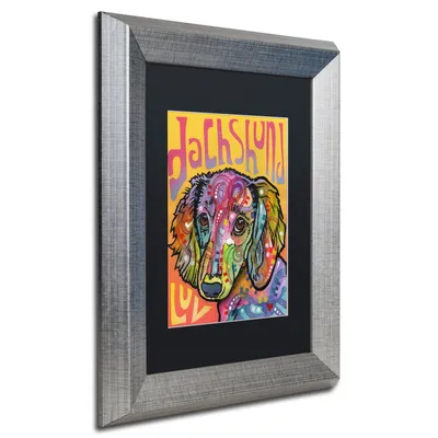 Dean Russo 'Dachshund Love' Matted Framed Art, 11" x 14"