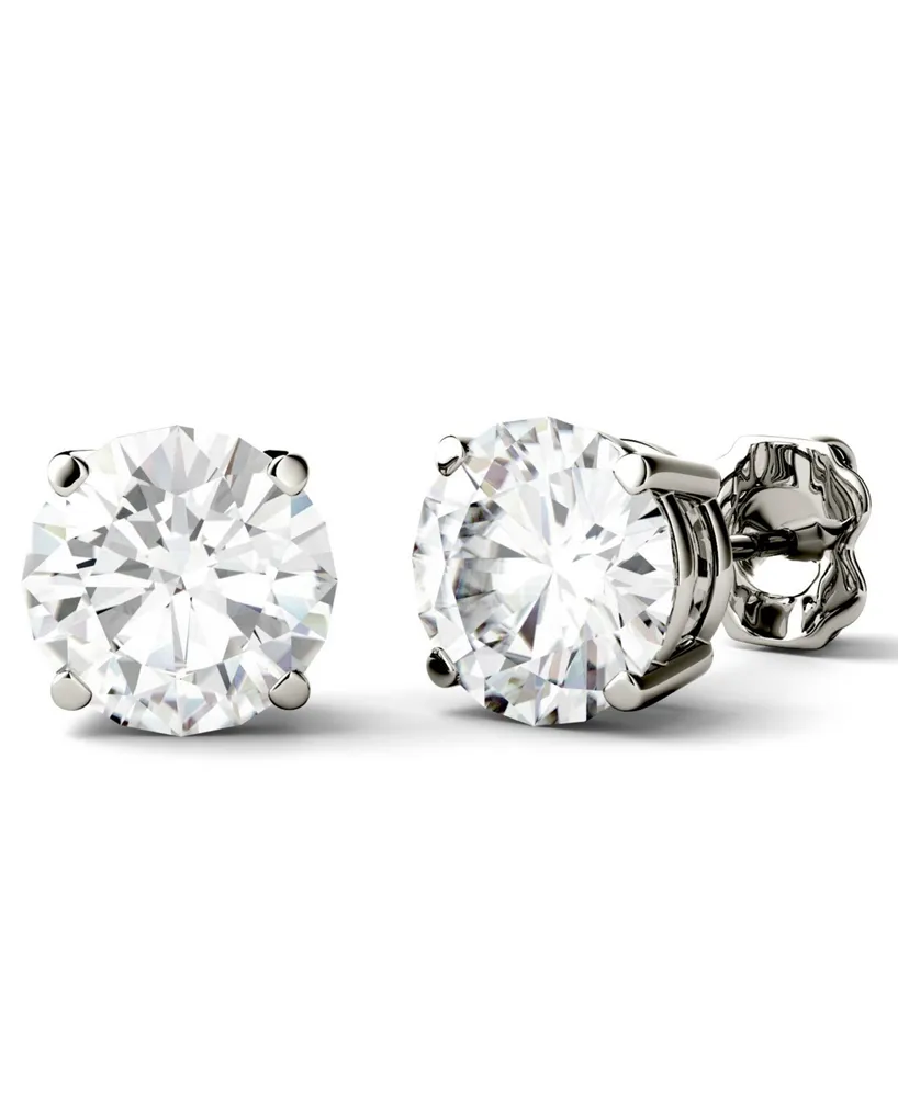 Moissanite Stud Earrings (3 ct. t.w. Diamond Equivalent) in 14k White or Yellow Gold