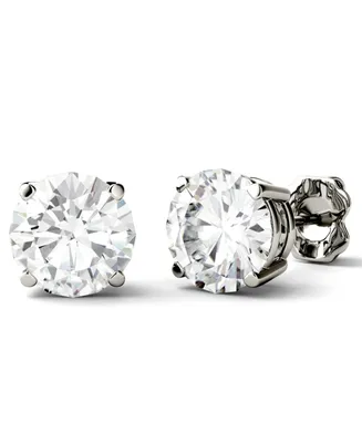 Moissanite Stud Earrings (3 ct. t.w. Diamond Equivalent) in 14k White or Yellow Gold