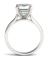 Moissanite Emerald Solitaire Ring (3-1/2 ct. t.w. Diamond Equivalent) 14k White Gold