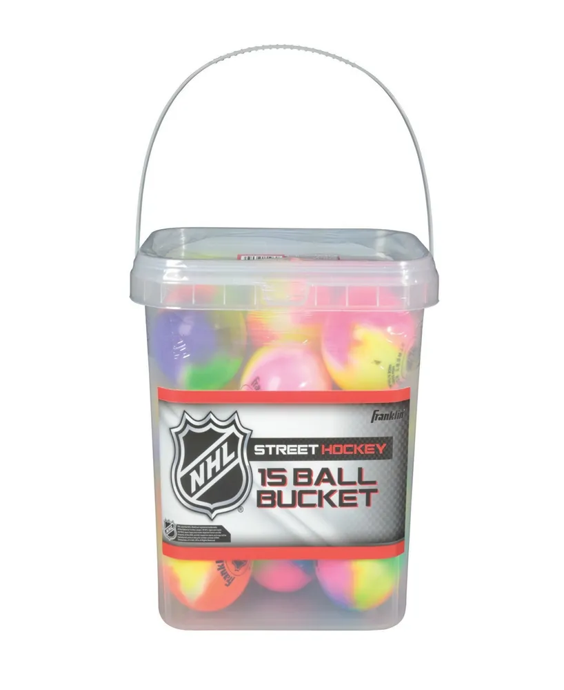 Franklin Sports Nhl Extreme Color Street Hockey Ball Bucket