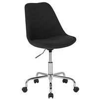 Aurora Series Mid-Back Fabric Task Chair With Pneumatic Lift And Chrome Base