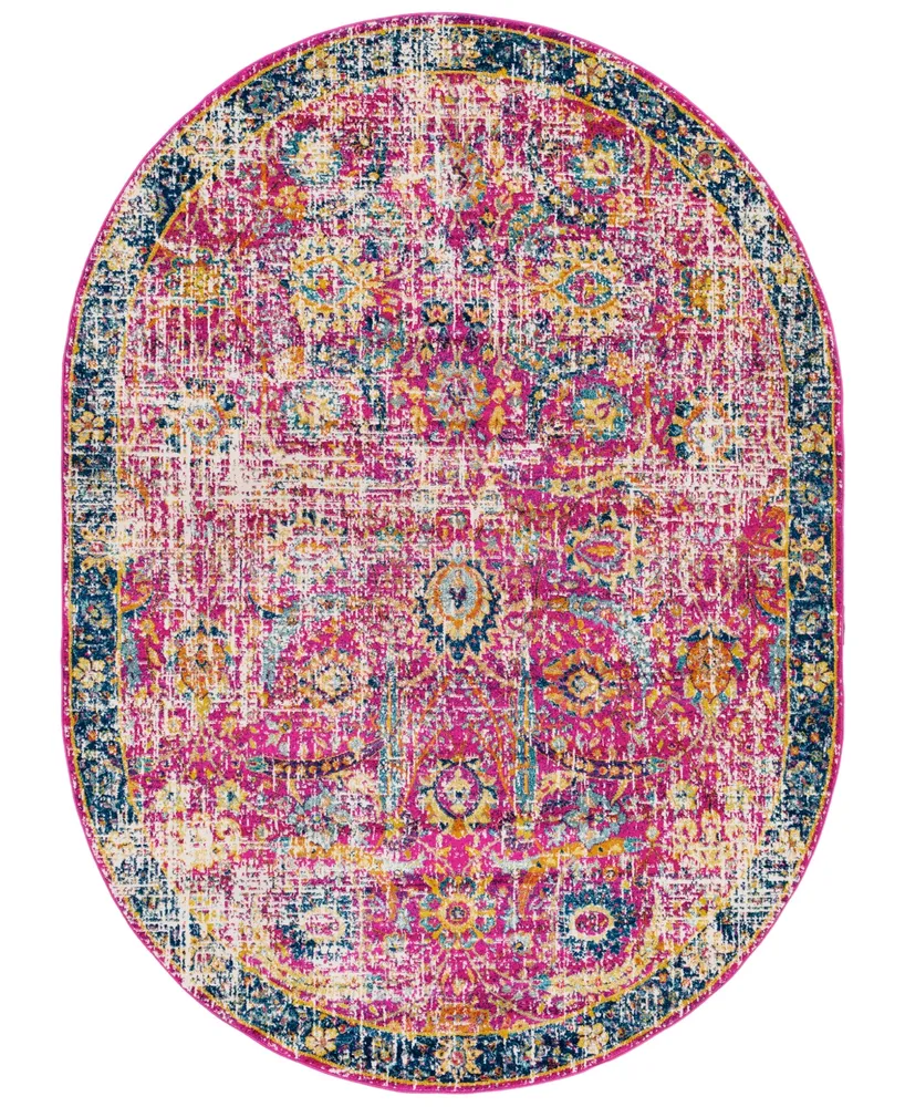 Livabliss Harput Hap-1013 Garnet 6'7" x 9' Oval Area Rug