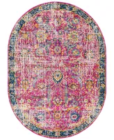 Livabliss Harput Hap-1013 Garnet 6'7" x 9' Oval Area Rug