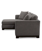 Elliot Ii 107" 2-Pc. Fabric Chaise Sectional Apartment Sofa, Created for Macy's