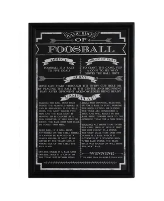 Blue Wave Foosball Game Rules Wall Art