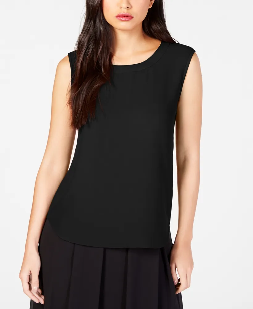 Anne Klein Scoop-Neck Shell