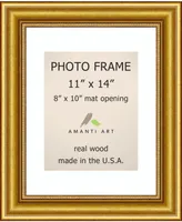 Amanti Art Townhouse Gold 11" X 14" Matted to 8" X 10" Opening Wall Picture Photo Frame