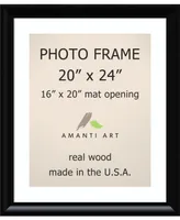 Amanti Art Steinway Black 20" X 24" Matted to 16" X 20" Opening Wall Picture Photo Frame