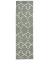 Closeout! Surya Alfresco Alf-9589 Sage 2'3" x 11'9" Runner Area Rug, Indoor/Outdoor