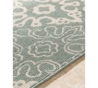 Closeout! Surya Alfresco Alf-9633 Rust 8'9" Square Area Rug, Indoor/Outdoor