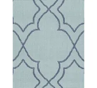 Surya Alfresco Alf-9652 Aqua 8'9" x 12'9" Area Rug, Indoor/Outdoor