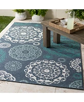Livabliss Alfresco Alf-9666 Charcoal 2'3" x 4'6" Area Rug, Indoor/Outdoor