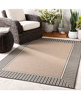 Livabliss Alfresco Alf-9684 Camel 2'3" x 7'9" Runner Area Rug, Indoor/Outdoor