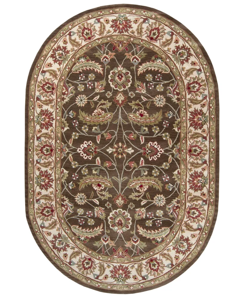 Surya Caesar Cae-1003 Dark Brown 6' x 9' Oval Area Rug