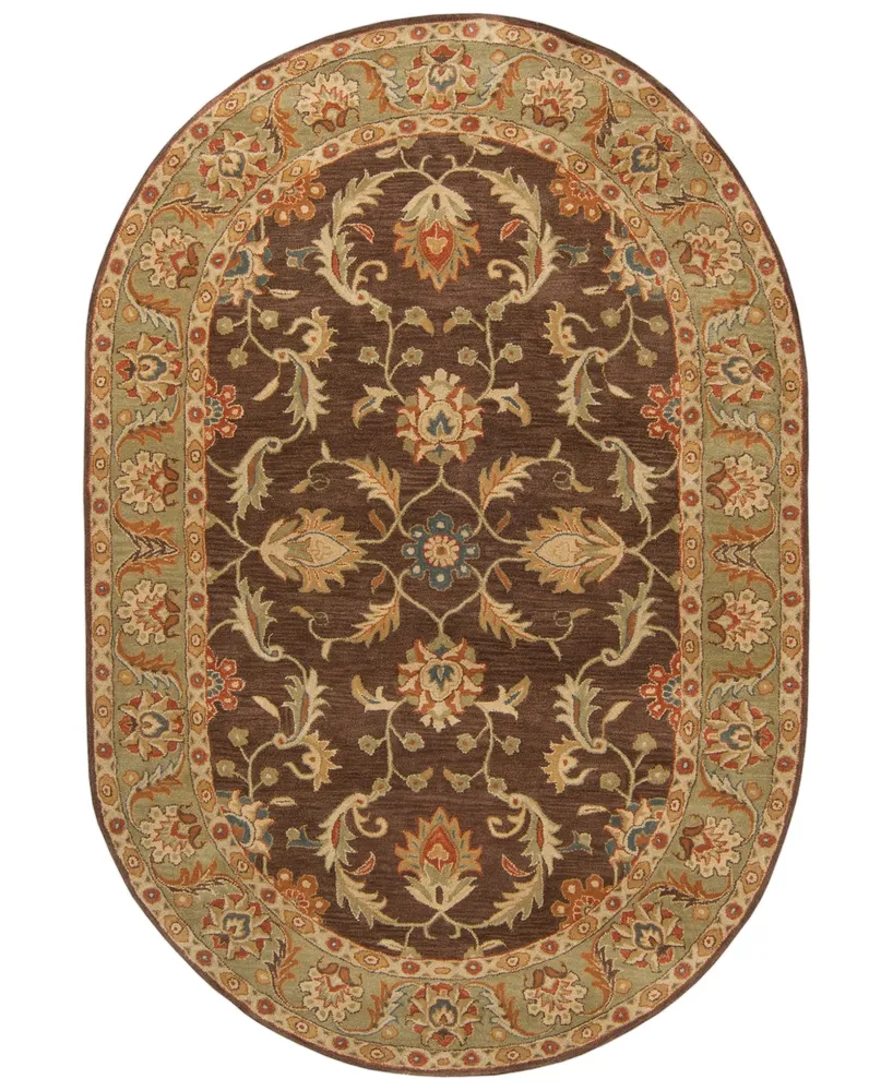 Surya Caesar Cae-1009 Dark Brown 8' x 10' Oval Area Rug