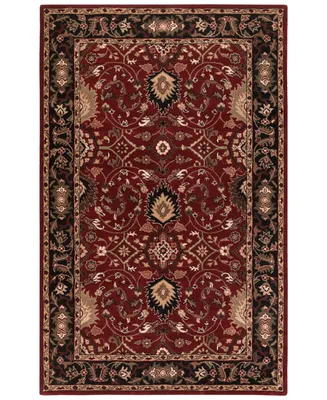 Livabliss Caesar Cae-1031 Burgundy 4' x 6' Area Rug